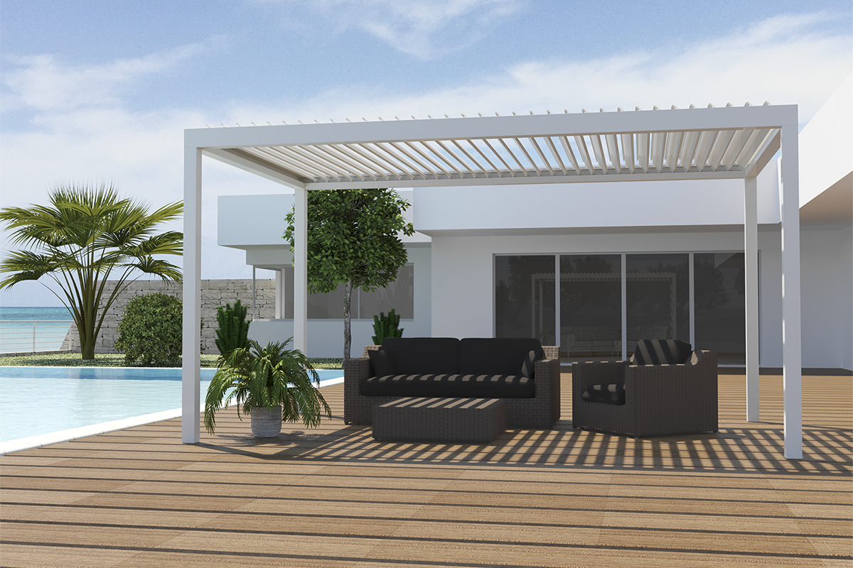 Climacool - Pergola Frangisole Bioclimatica a Lamelle Orientabili